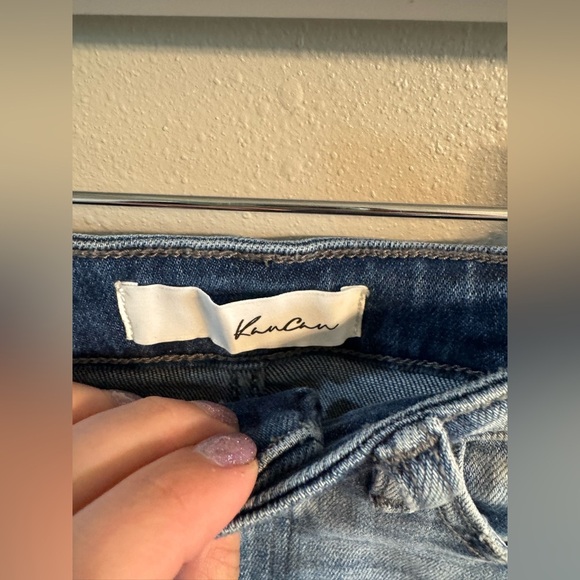 Kancan Distressed Denim Shorts - Picture 2 of 4
